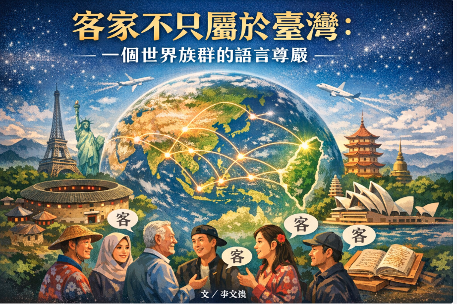 【社論】客家不只屬於臺灣：一個世界族群的語言尊嚴