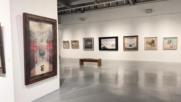 竹縣跨世代書畫聯展今開展 謝石鴻、謝亞傑父子以筆墨綻放泰雅之光