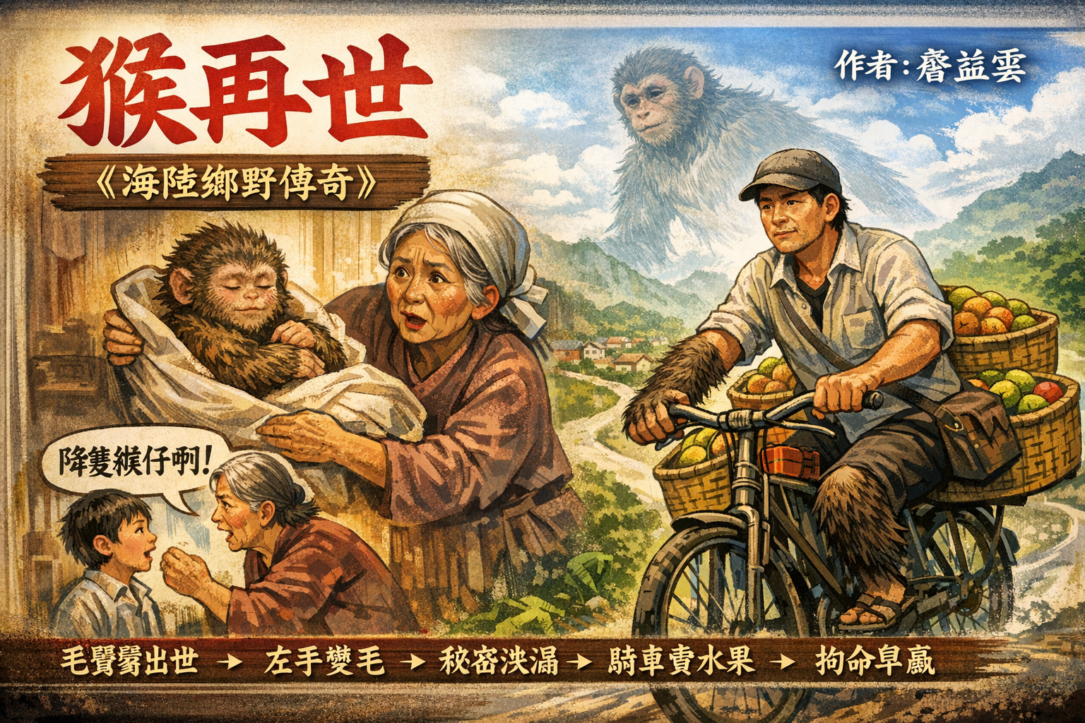 【客語文章】篇名：猴再世《海陸鄉野傳奇》（9） 作者：詹益雲（海陸腔）