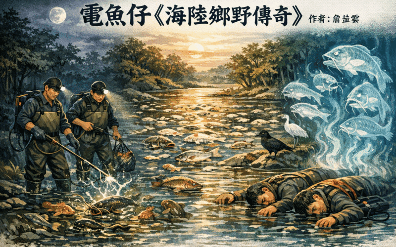 【客語文章】篇名：電魚仔《海陸鄉野傳奇》（11） 作者：詹益雲.. …