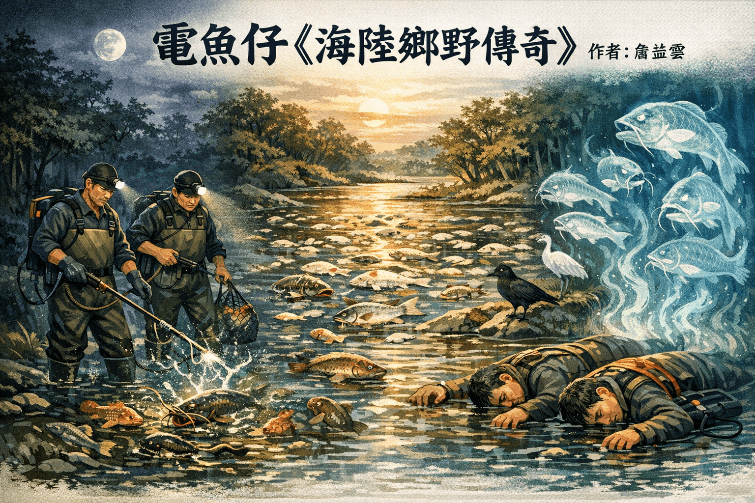 【客語文章】篇名：電魚仔《海陸鄉野傳奇》（11） 作者：詹益雲.. …