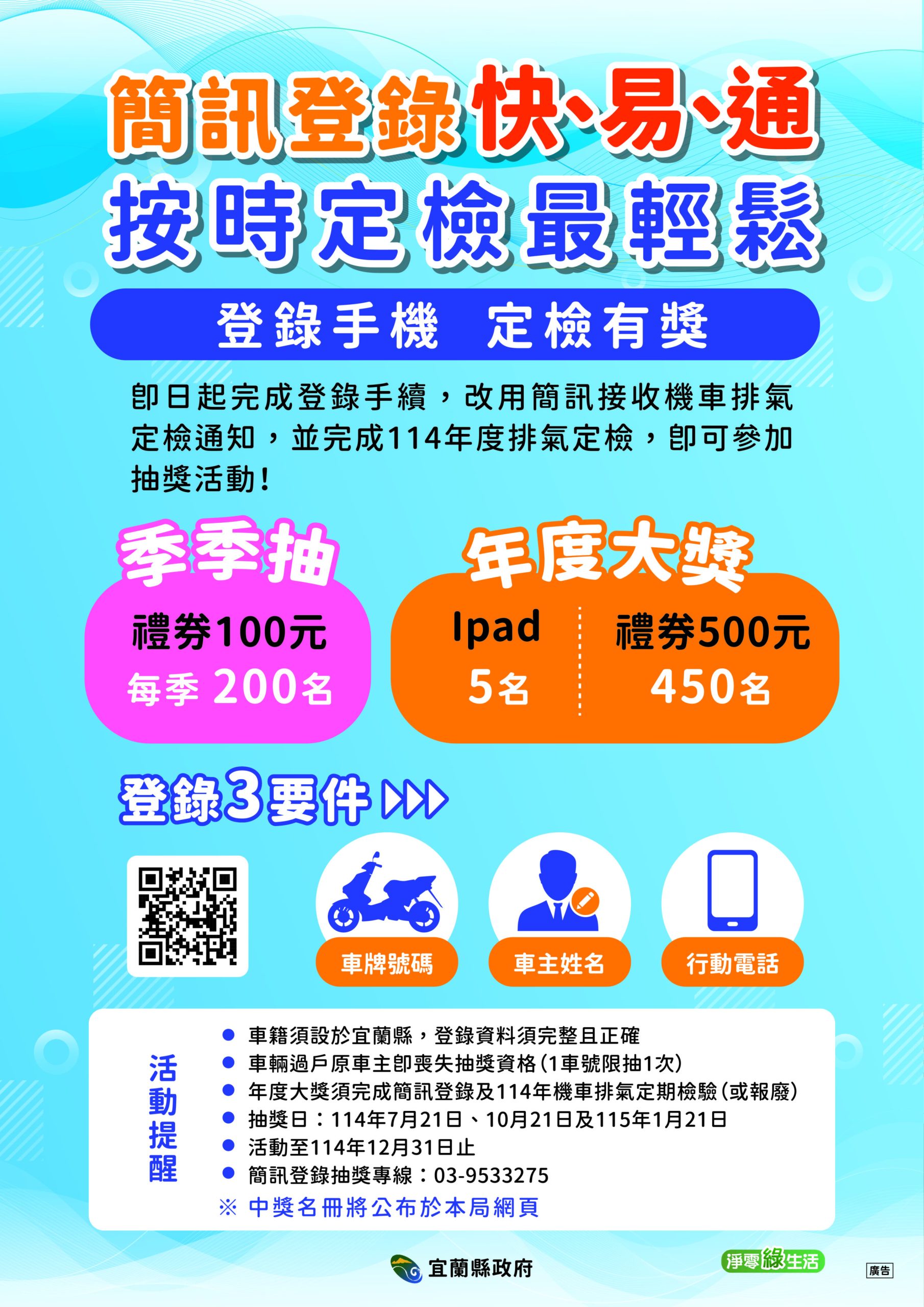 鼓勵落實汙染減量  報廢老車換購電動車最高補助24,300元