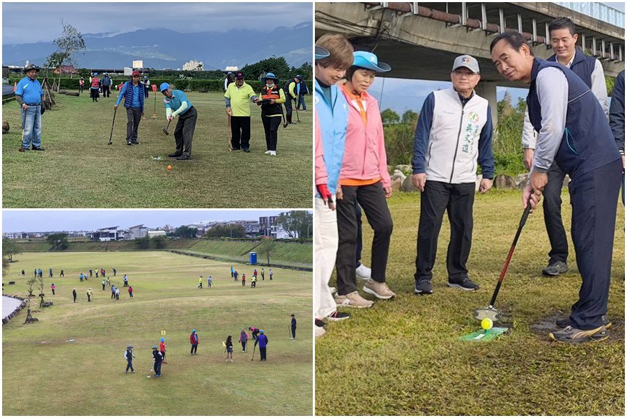第一屆壯圍鄉長盃地面高爾夫球賽 240人齊集壯圍河濱公園以球會友