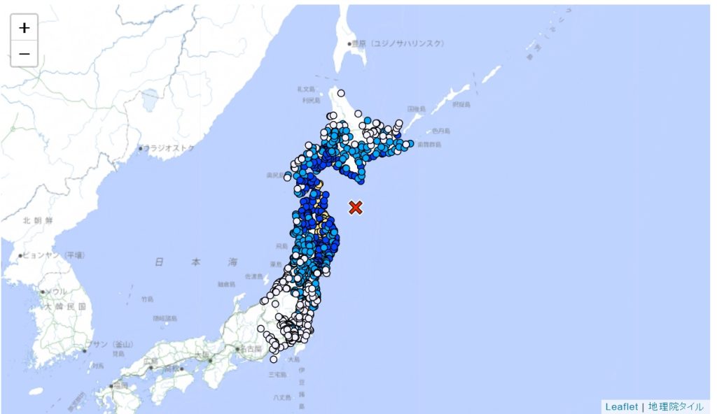 影音/日本青森縣東方外海規模6.7地震 發布海嘯注意報