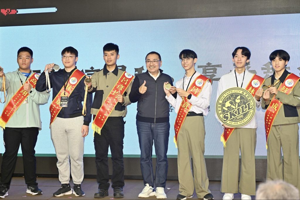 亞洲技能競賽新北勇奪 5 金 1 銀     侯友宜：加碼補助優秀指導師國際見學