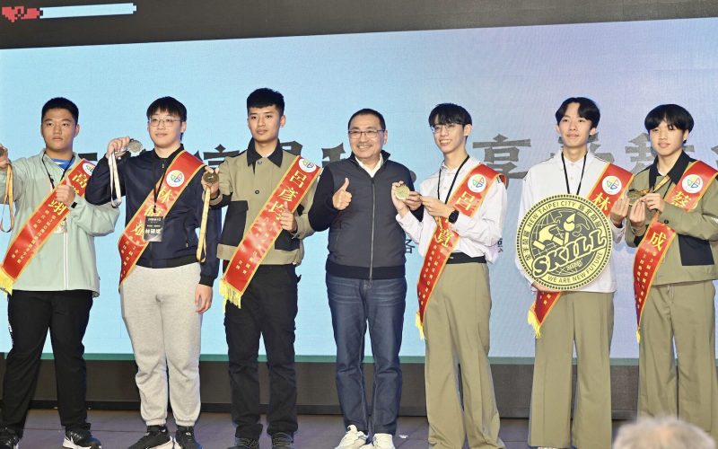 亞洲技能競賽新北勇奪 5 金 1 銀     侯友宜：加碼補助優秀指導師國際見學