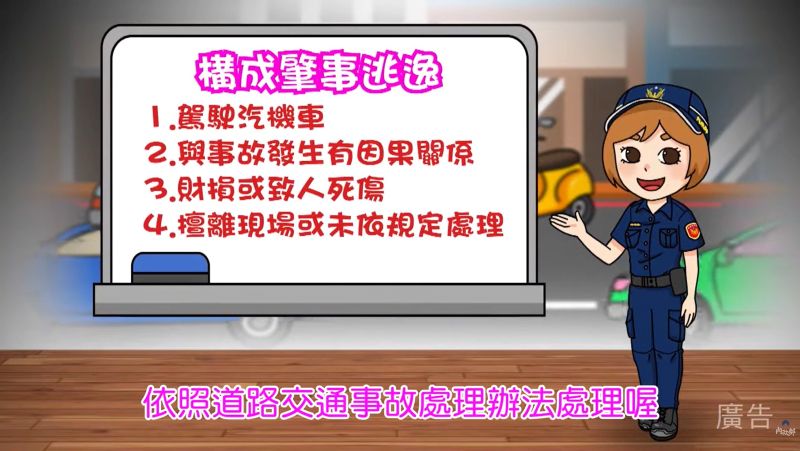 肇事不逃，責任不跑　屏警提醒駕駛人肇事勿逃逸暨屏分局警訊