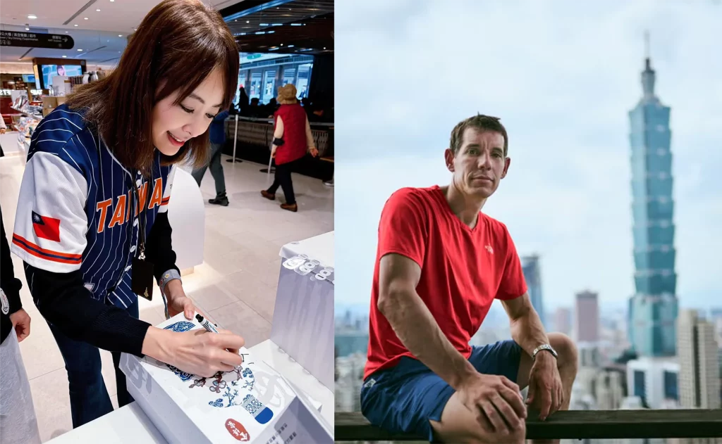 Alex Honnold 征服台北 101！粉絲巧遇賈永婕驚喜獲簽名 限定梅酒成「最神紀念」