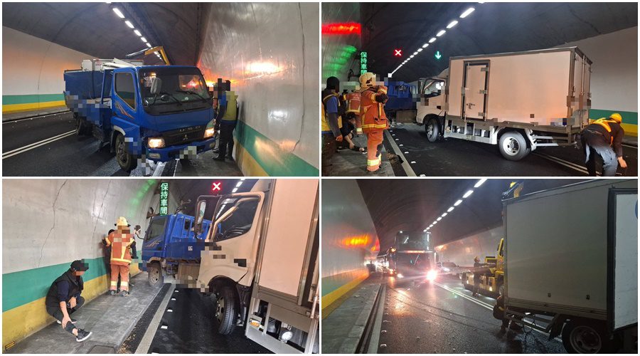 影音/國5彭山隧道車禍 2人受傷送醫