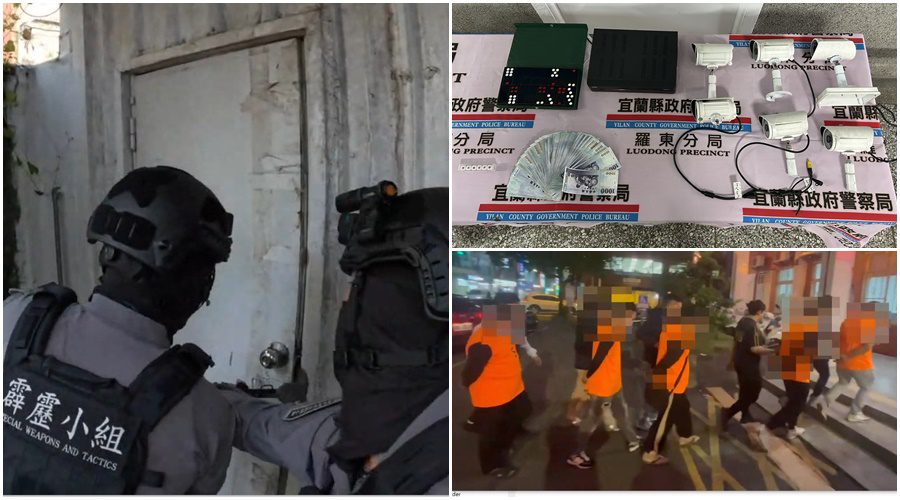 影音/執行蘭城靖安專案 宜警強力掃蕩職業賭場