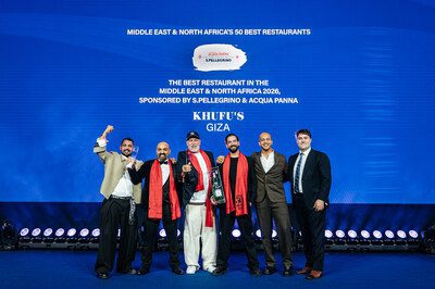 埃及 KHUFU’S 在 MIDDLE EAST & NORTH AFRICA’S 50 BEST RESTAURANTS 2026 中獲選為 NO.1 餐廳