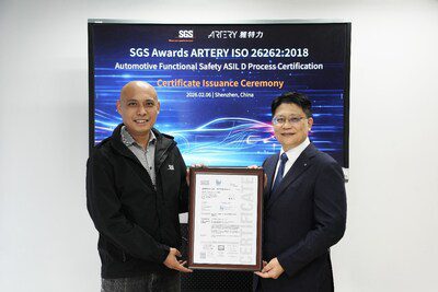 雅特力科技通過 ISO 26262 汽車功能安全 ASIL D 國際標準認證