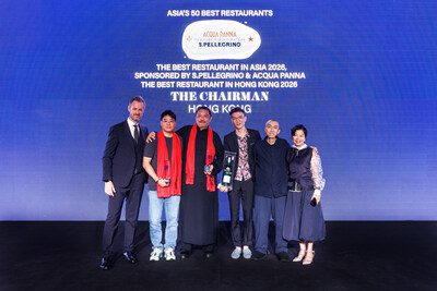 香港THE CHAIRMAN「大班樓」榮登2026年度ASIA’S 50 BEST RESTAURANTS「亞洲50最佳餐廳」NO.1寶座
