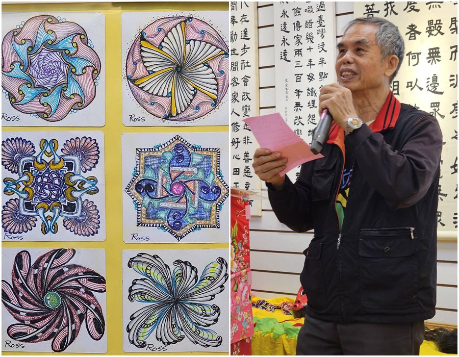 充滿創作能量的長者！　張宏光襌繞畫觸人心靈