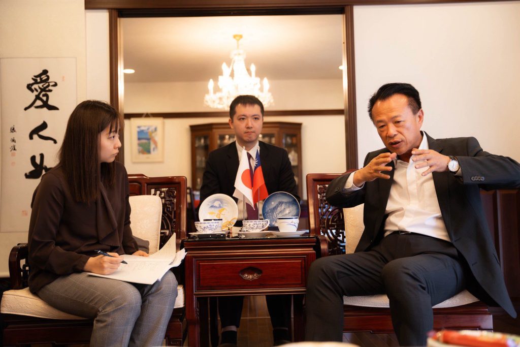 翁章梁赴日接受媒體專訪　向日本介紹嘉義轉型與願景