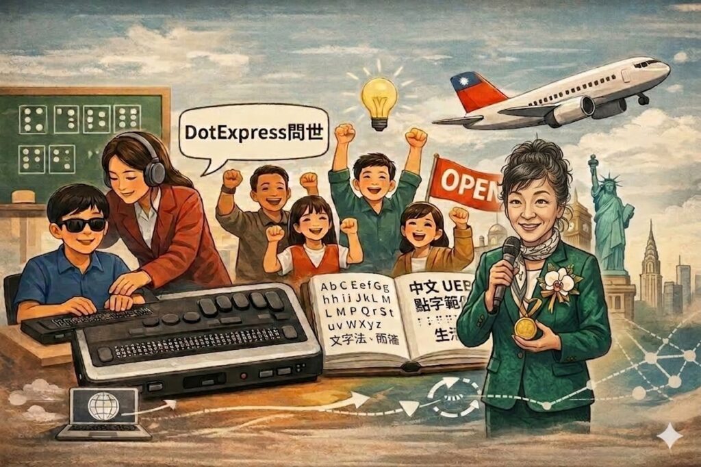 以開放迎戰落差 DotExpress點字轉譯工具問世 台灣視障教育力拚接軌國際
