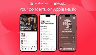 Bandsintown 隨 iOS 26.4 推出，使 Apple Music 得以提供演唱會資訊功能