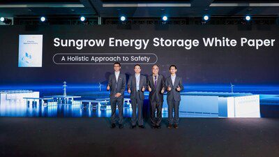 陽光電源與德國萊茵TÜV集團聯合發布白皮書，推動儲能安全升級