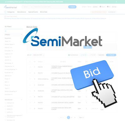 SurplusGLOBAL 搶攻 SEMICON China 2026, SemiMarket 首場線上競拍 攜手全球封測大廠釋出逾 200 台設備亮相登場