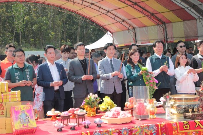 關廟射擊樂活運動館動土市長黃偉哲、李洋部長出席典禮，預計116年底完工