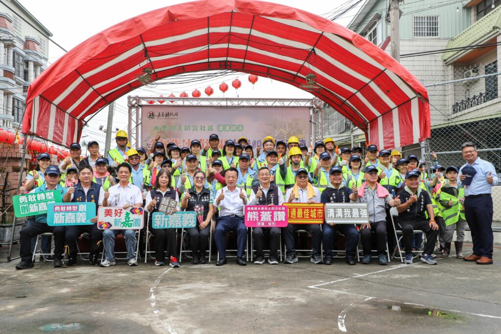 嘉義縣防汛整備升級　雙福村率先清溝示範