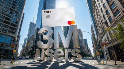 隨著日常消費及合作推動全球普及，Bybit卡用戶數量達到300萬