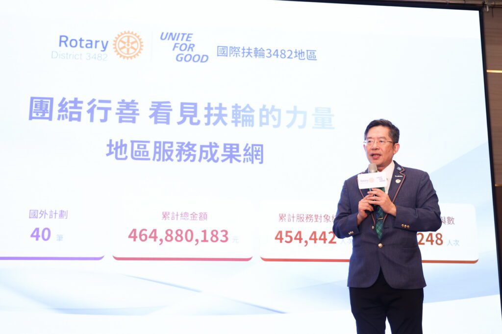 影音/扶輪3482地區捐款破4億  「服務成果網」點亮公益足跡