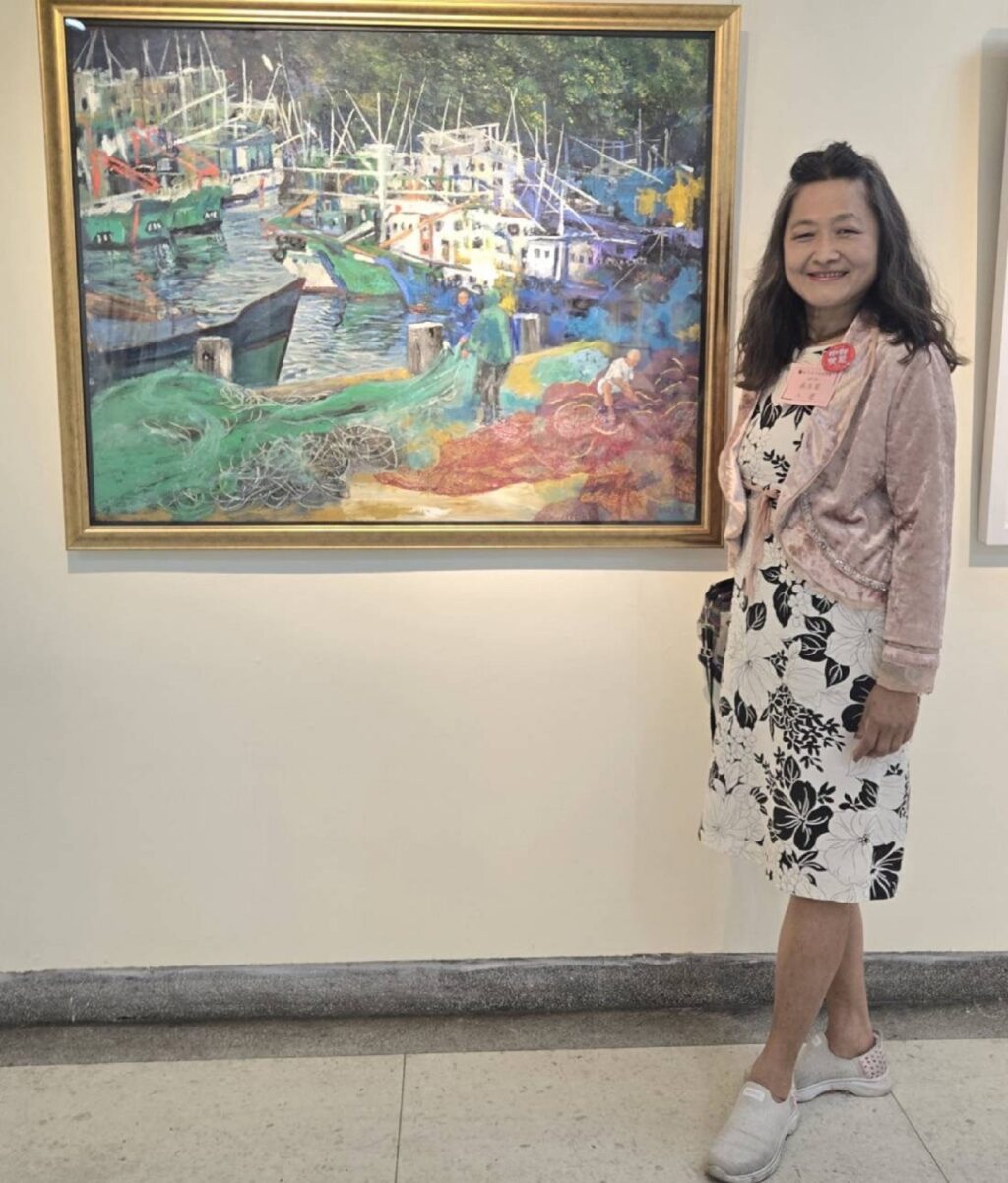 漁港心聲躍然畫布　吳玉琴台中展描繪討海人的希望與堅韌