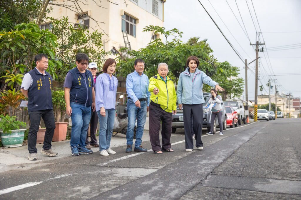 守護草屯鄉親出入平安　許淑華現勘拍板：即刻動工改善老舊路面排水