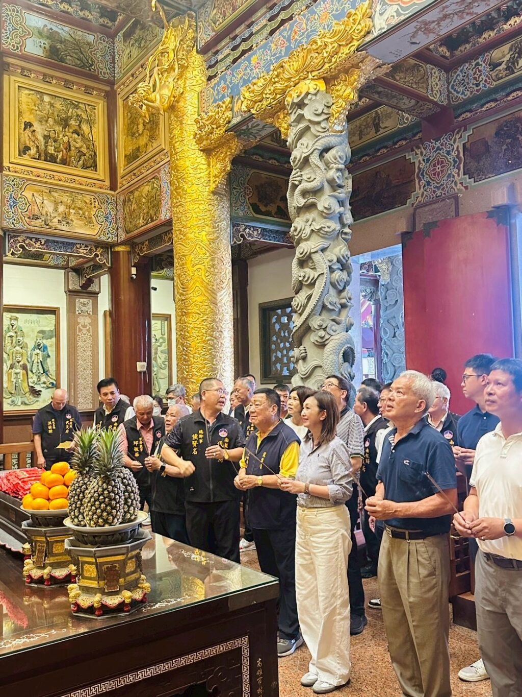 大寮林園議員李雨庭重視地方宗教傳承，陪同龍潭寺主委前往南鯤鯓代天府參拜　祈求國泰民安、風調雨順