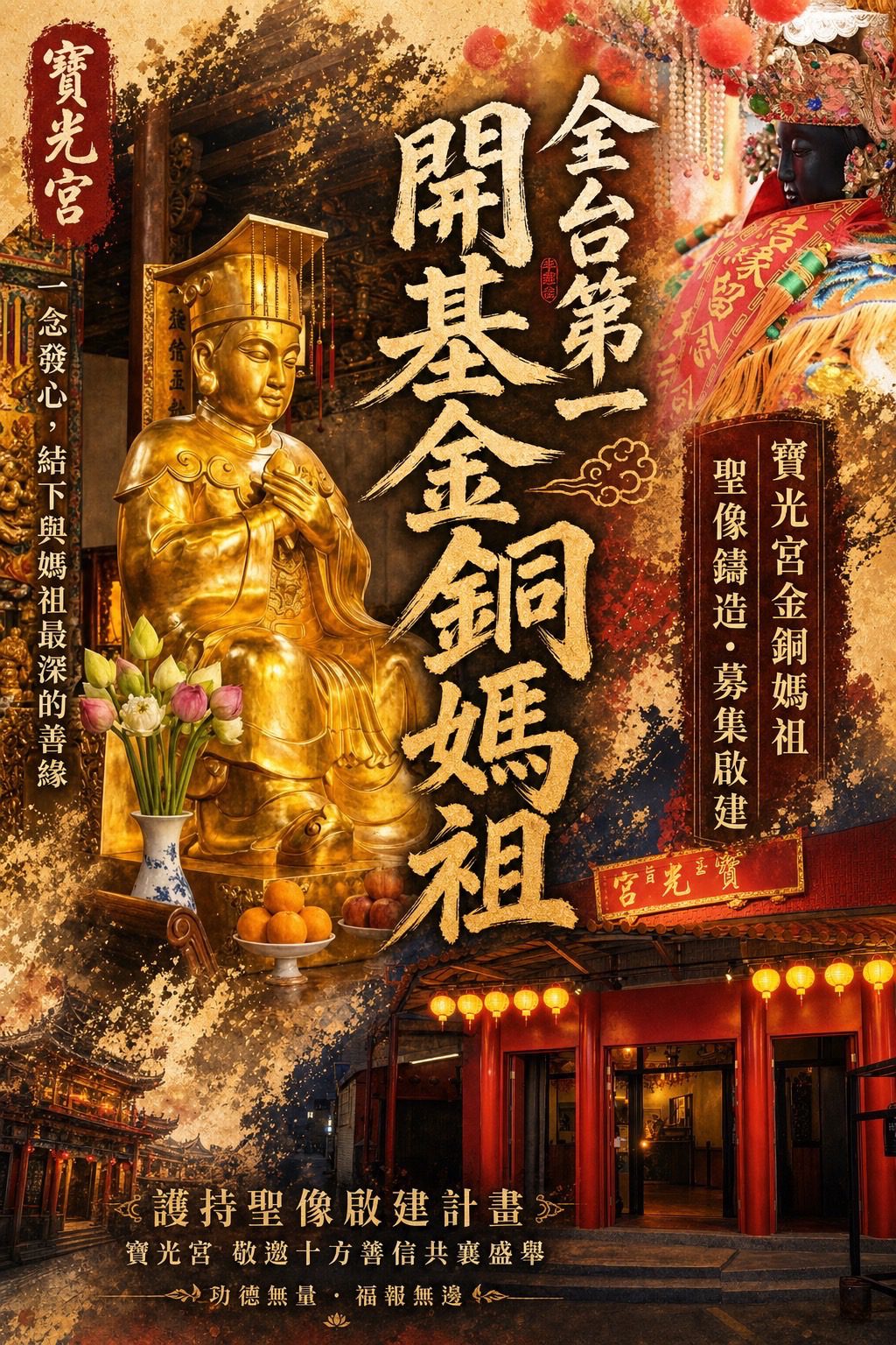 全台首例以「大藏經」入藏-「金銅媽祖」　寶光宮啟建護持計畫