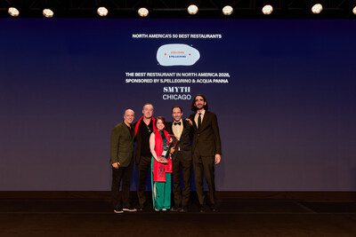 芝加哥 SMYTH 餐廳榮登 2026 年 NORTH AMERICA’S 50 BEST RESTAURANTS NO.1