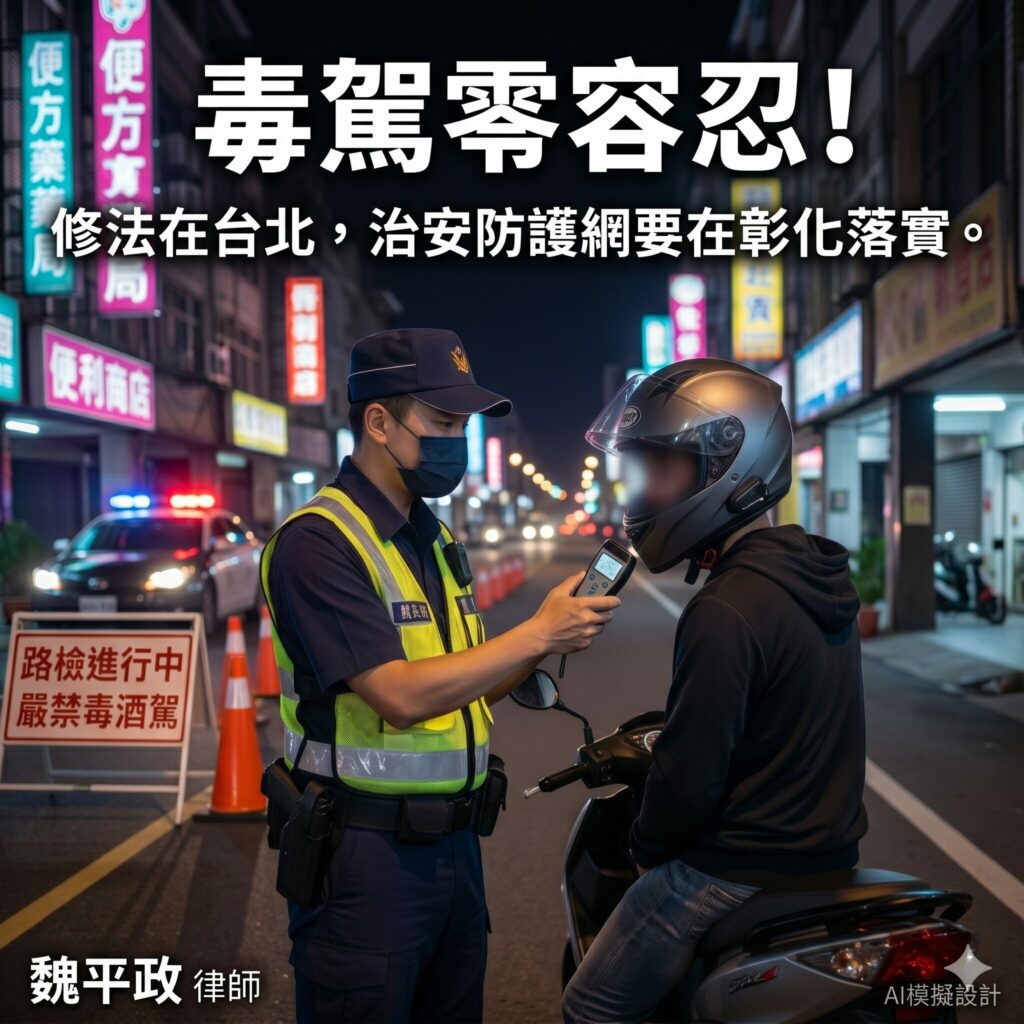 毒駕零容忍！修法在台北  魏平政：但治安防護網要在彰化落實