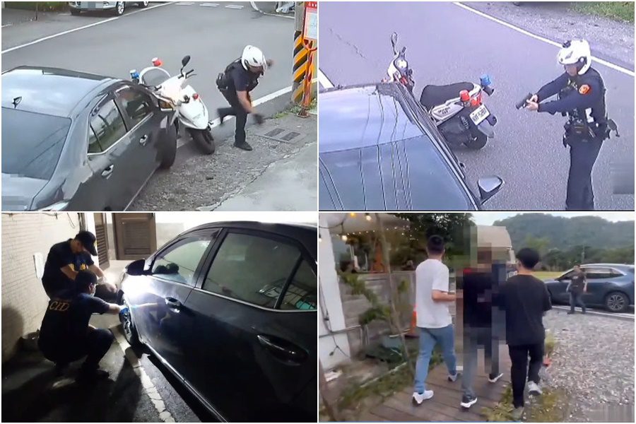 影音/攔查偽牌車遭衝撞 羅警連開11槍 24小時內逮1嫌