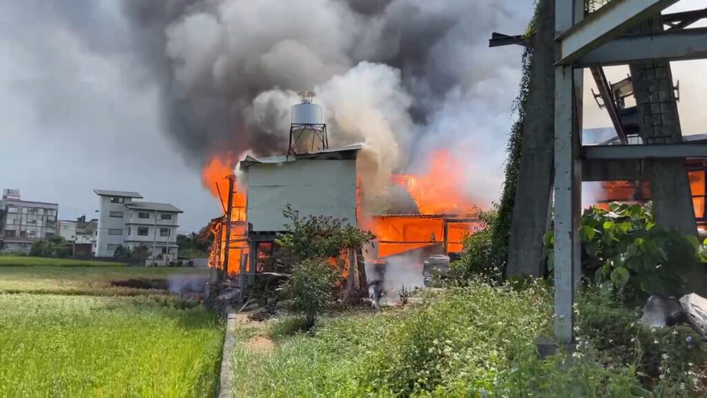 影音/天乾物燥 羅東鎮中山路二段木材行發生火警