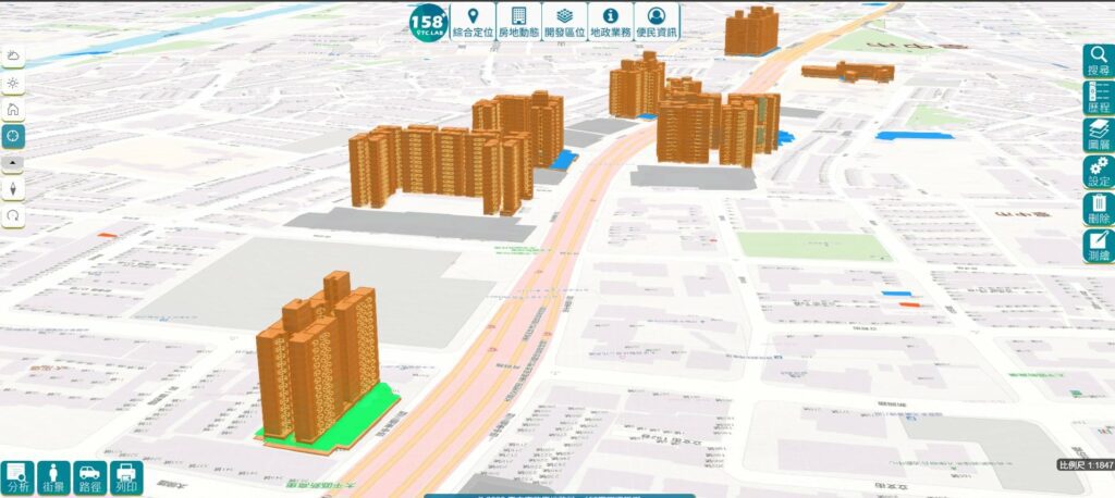 中市115年第1季3D地籍建物模型上線開放查詢　產權查詢更直觀透明