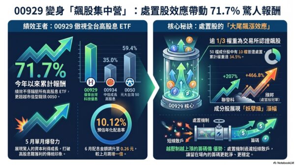 00929成立屆滿三年總報酬逾100% 基金醫生呼：「加倍奉還」