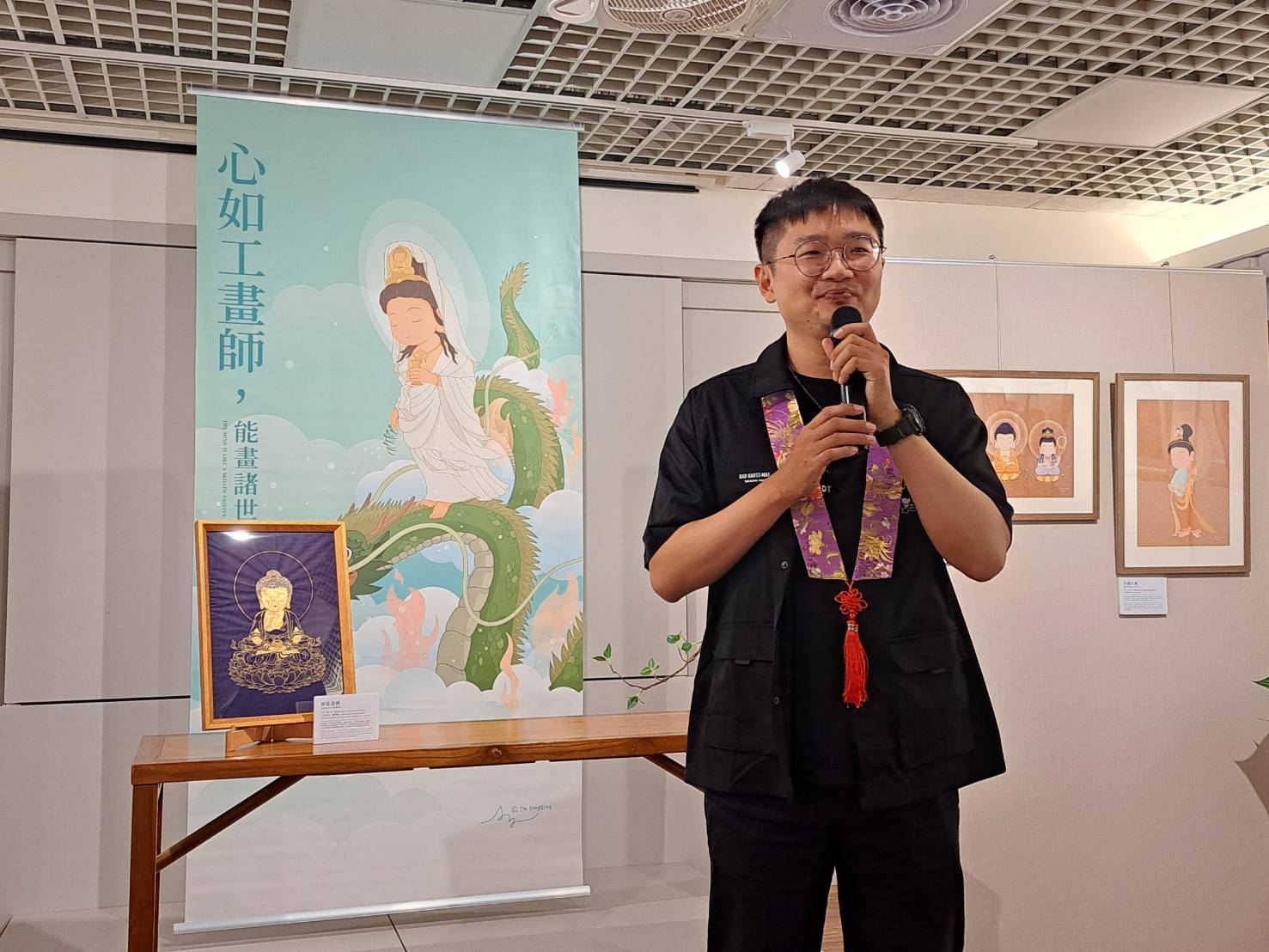 心如工畫師  能畫諸世間　丁丁Q版佛畫　即日至7/18日　在新北三重禪淨中心展出