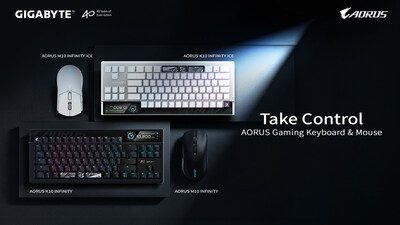 技嘉於 COMPUTEX 2026 發表 AORUS K10 INFINITY 電競鍵盤與 M10 INFINITY 電競滑鼠
