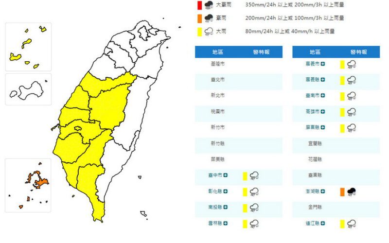 影音/0615西南風影響 11縣市午後豪雨特報