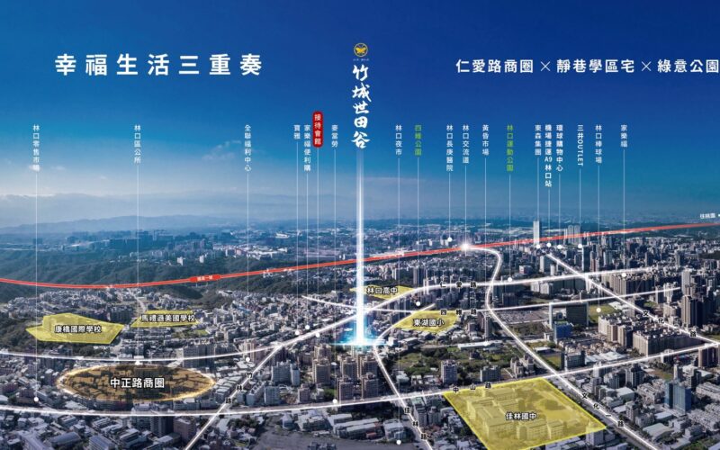 林口仁愛商圈×國際學區  靜巷森活宅「竹城世田谷」