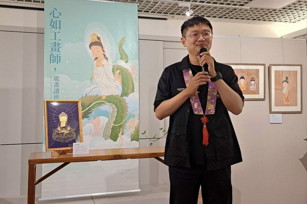心如工畫師能畫諸世間     張丁文Q版佛畫展在三重禪淨中心展出