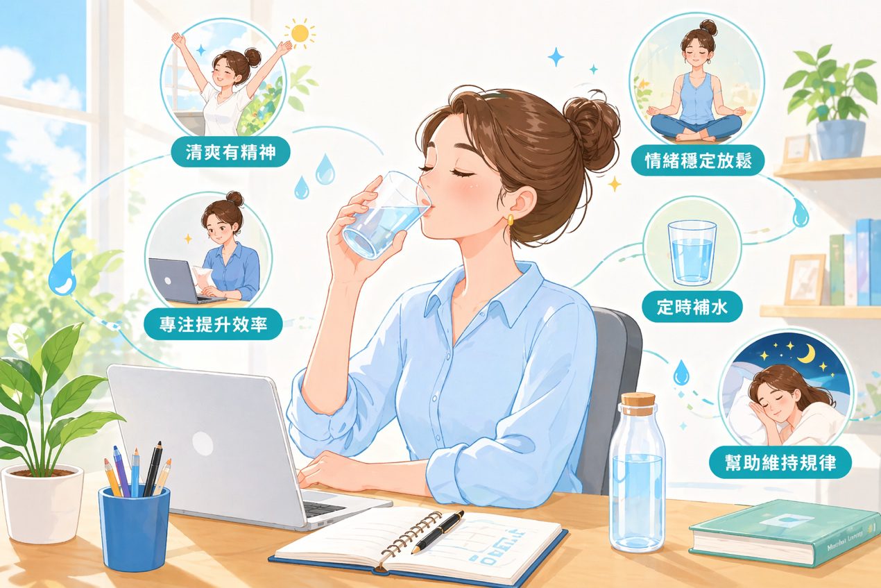 【生活新觀點】補水不只是止渴！家醫科醫師：掌握「清爽補給」兩大關鍵　忙碌生活也能自帶健康感