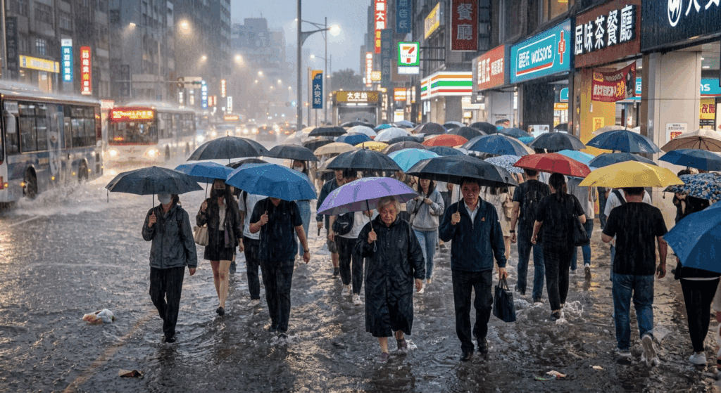 大雨特報擴及嘉義與北台山區　強降雨伴雷擊陣風來襲