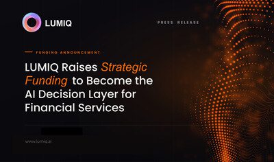 LUMIQ 籌得策略性融資，致力成為金融服務業的人工智能決策層