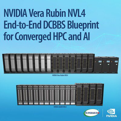 Supermicro 正式推出以 NVIDIA Vera Rubin NVL4 為核心的端對端 DCBBS 藍圖，憑藉原生 FP64 性能，融合 HPC 與 AI 基建