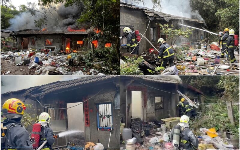 影音/五結民宅火警 屋裡屋外一片狼藉