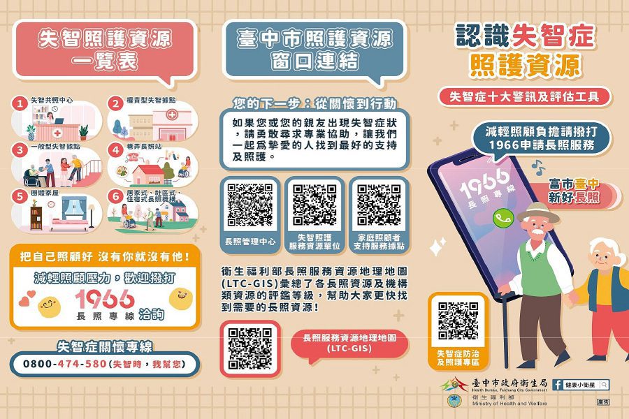 接軌長照3.0　臺中市打造失智友善照顧網