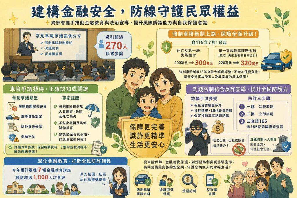 【識詐、嚴防、護權】南服中心辦車險及防詐講座，三大機制守住民財