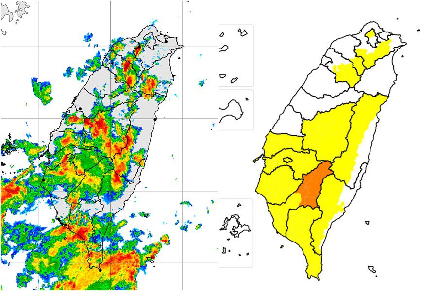 影音/0604西南風及午後對流雲系旺盛 多處地方有局部大雨或豪雨